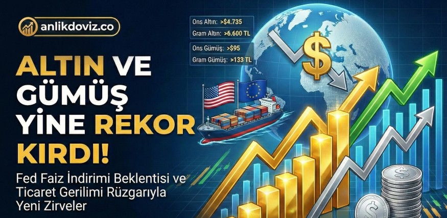 Altın ve Gümüşte Tarihi Zirve: Ticaret Savaşları ve Suriye Gerilimi Fiyatları Uçurdu