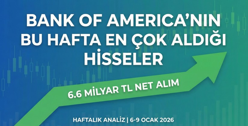 BofA Haftalık Hisse Alım-Satım Analizi: 6.6 Milyar TL'lik Dev Giriş (5-9 Ocak)