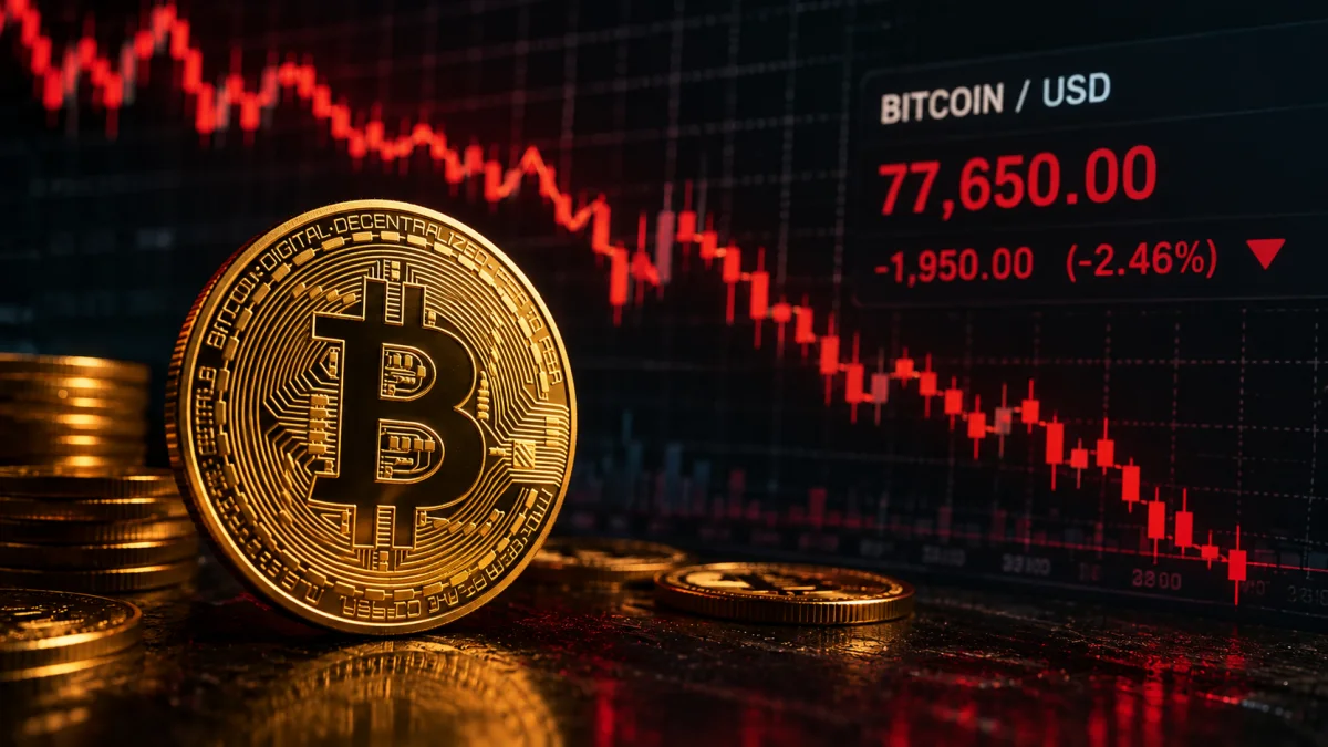Bitcoin 77.650 Dolara Geriledi: Warsh ve ETF Çıkışları Baskıyı Artırdı
