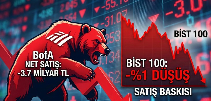 Borsa İstanbul'da Kayıp %1'i Aştı: BofA'dan 3,7 Milyar TL'lik Sert Satış