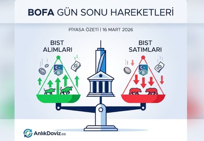 BofA'nın Bugün En Çok Aldığı ve Sattığı Hisseler | AnlikDoviz