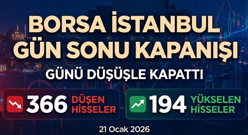 Borsa Günü Düşüşle Kapadı: Öne Çıkan Detaylar (21 Ocak)
