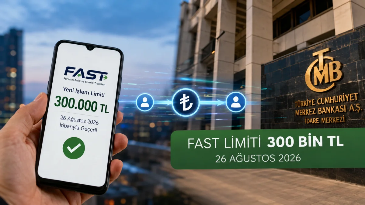 FAST limiti 300 bin TL'ye çıktı: 100 bin TL sınırı sona erdi