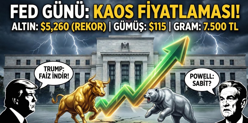 SON DAKİKA: Fed Öncesi Tarihi Zirve: Altın 5.260 Dolar, Gram 7.500 TL'yi Aştı (28 Ocak)
