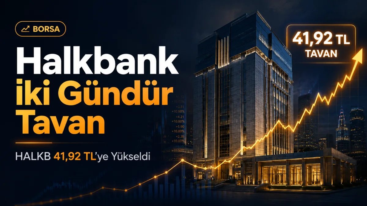 Halkbank iki gündür tavan: HALKB 41,92 TL'ye yükseldi