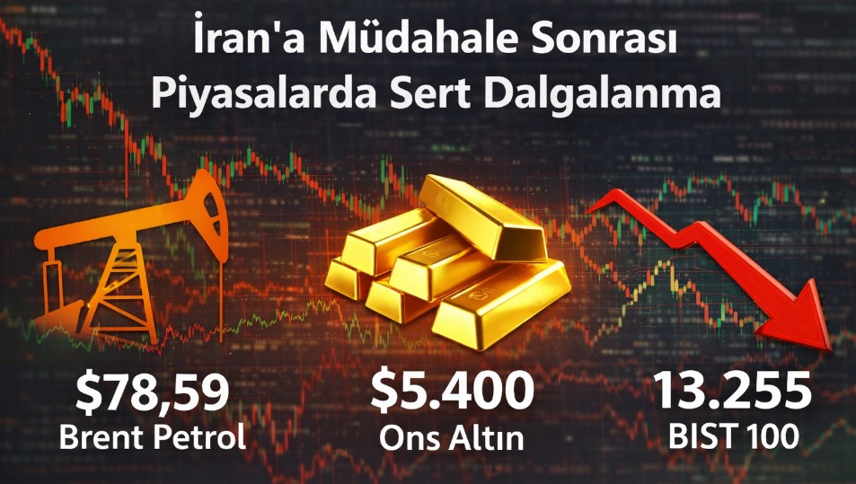 İran'a Müdahale Sonrası Piyasalarda İlk Tepki: Petrol ve Altın Yükseldi, Borsalar Düştü
