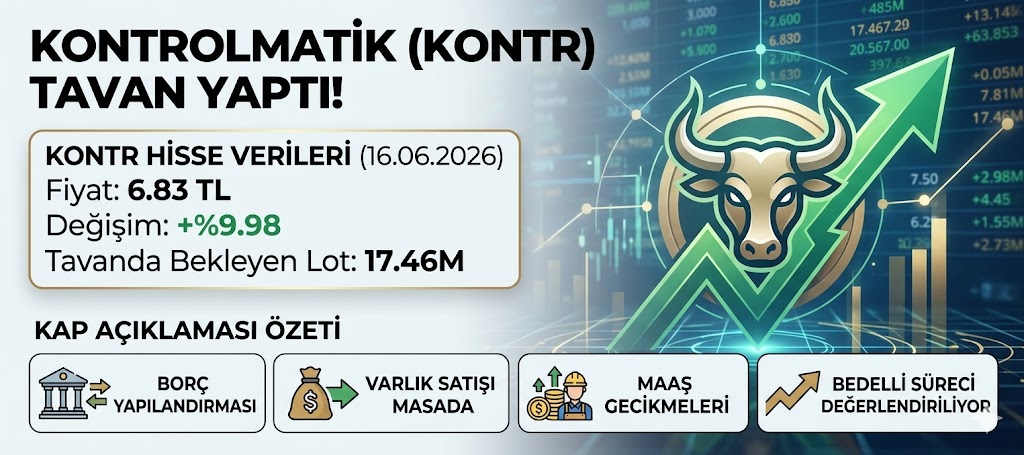 Kontrolmatik (KONTR) KAP Açıklaması: Borç Yapılandırma ve Varlık Satışı Masada