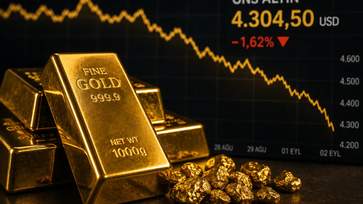 Ons Altın Üç Haftanın Dibine Geriledi: Fed Baskısı Güçleniyor