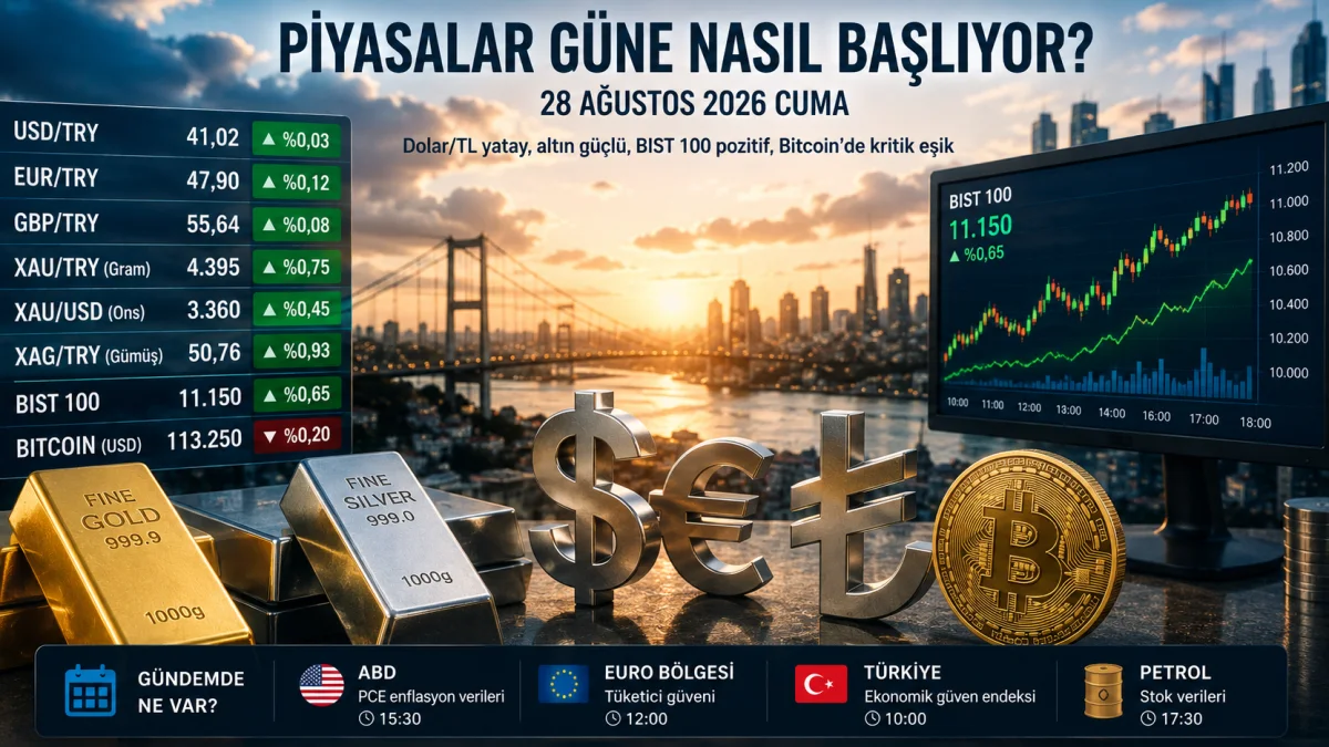 Piyasalar güne Jackson Hole temkiniyle başlıyor: Dolar 48,24