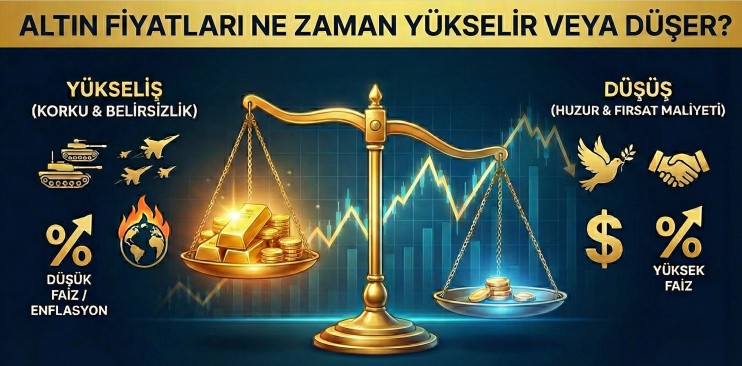 Altın Fiyatları Neden Yükselir ve Ne Zaman Düşer? (Güncel Rehber)