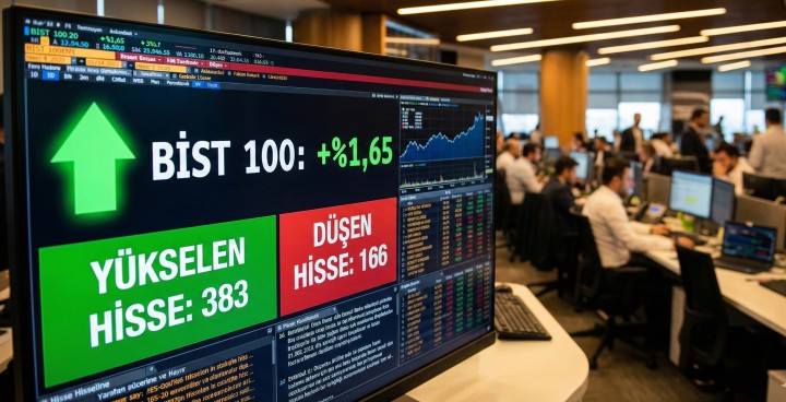 Borsa Haftanın İlk İşlem Gününü Yükselişle Kapadı (8 Aralık 2025) görseli