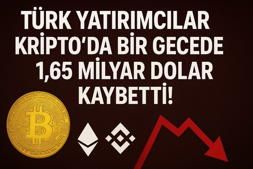 Türk Yatırımcılar Kriptoda Bir Gecede 1,65 Milyar Dolar Kaybetti