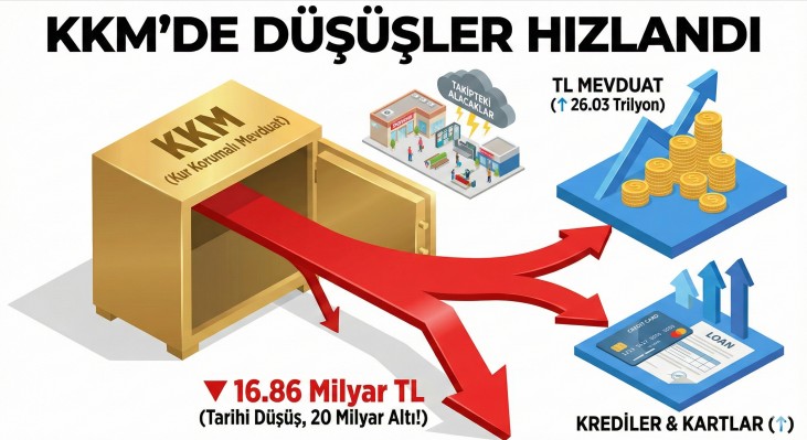 KKM Bakiyesi 20 Milyar TL’nin Altına Geriledi