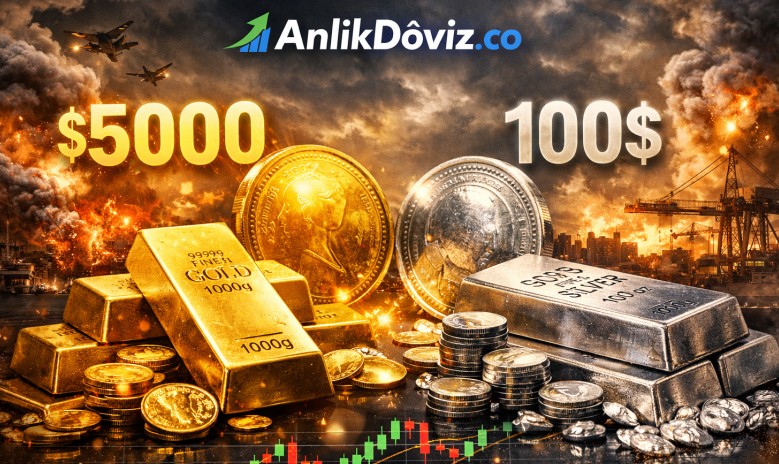 Değerli Metallerde Tarihi Rekorlar: Ons Altın 5.000, Gümüş 100 Doları Geçti