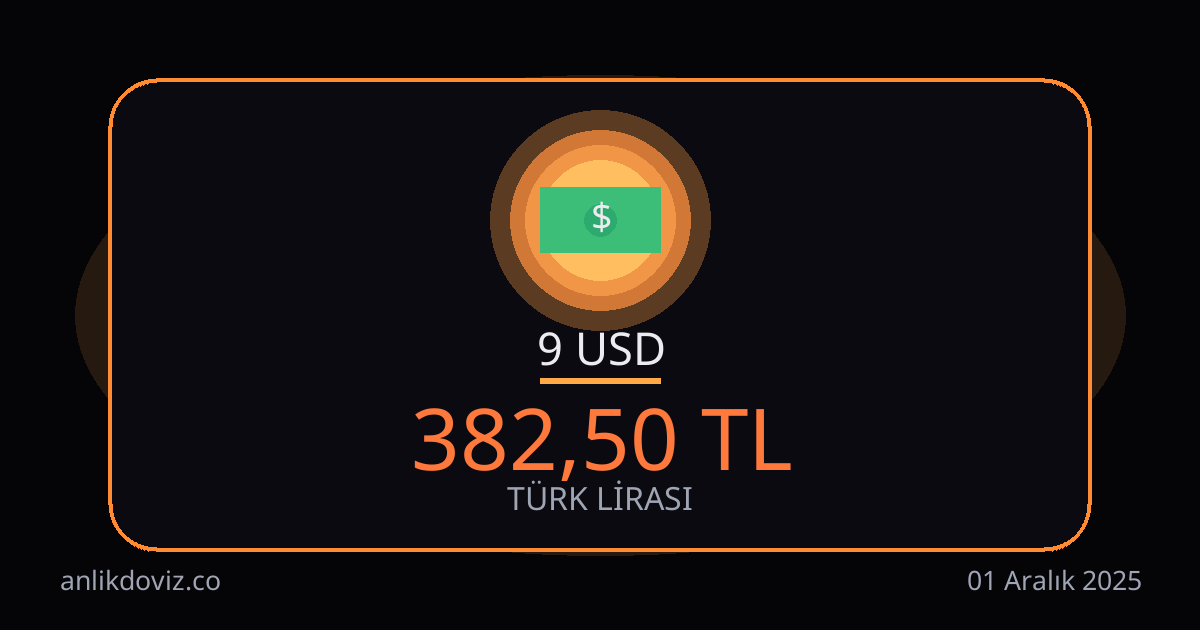 9 Euro kaç TL?